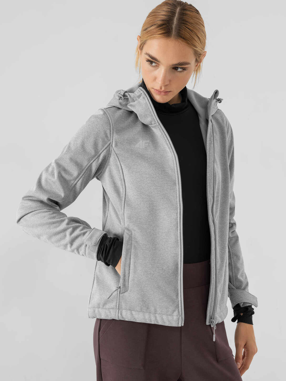 Jachetă softshell anti-vânt membrana 5000 pentru femei