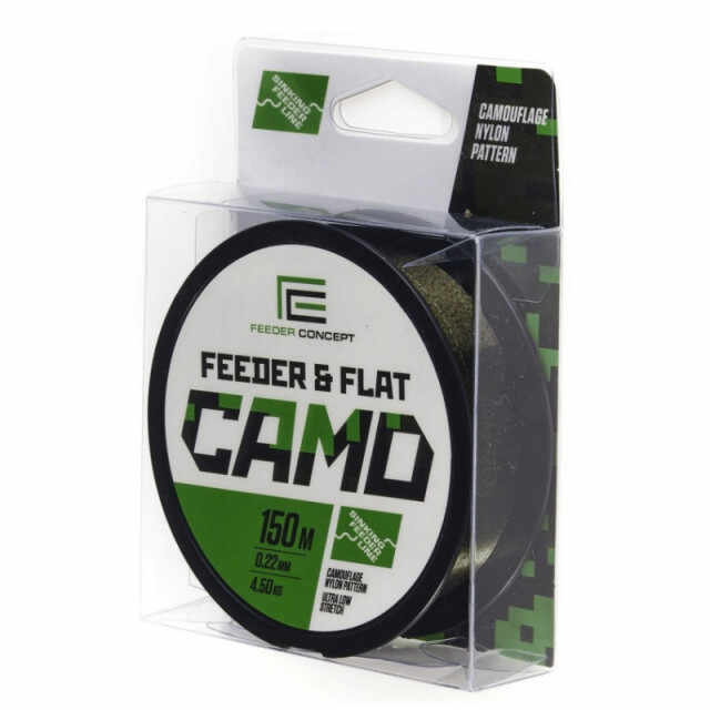 Fir monofilament Feeder Concept Flat Camo, 150m (Diametru fir: 0.22 mm)