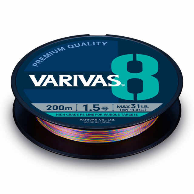 Fir textil Varivas PE 8 Marking Edition, Vivid 5 Color, 150m (Diametru fir: 0.16 mm)