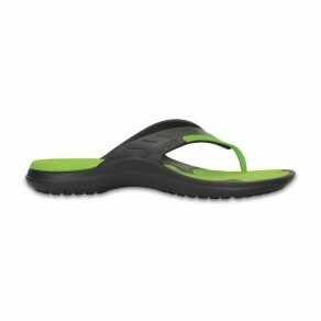 Papuci Crocs Modi Sport Flip Gri - Graphite/Volt Green