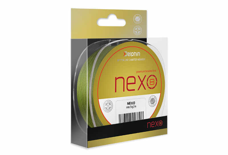 Fir Textil Delphin Nexo 8 Premium Braid Line, Verde, 1300m (Diametru fir: 0.16 mm)