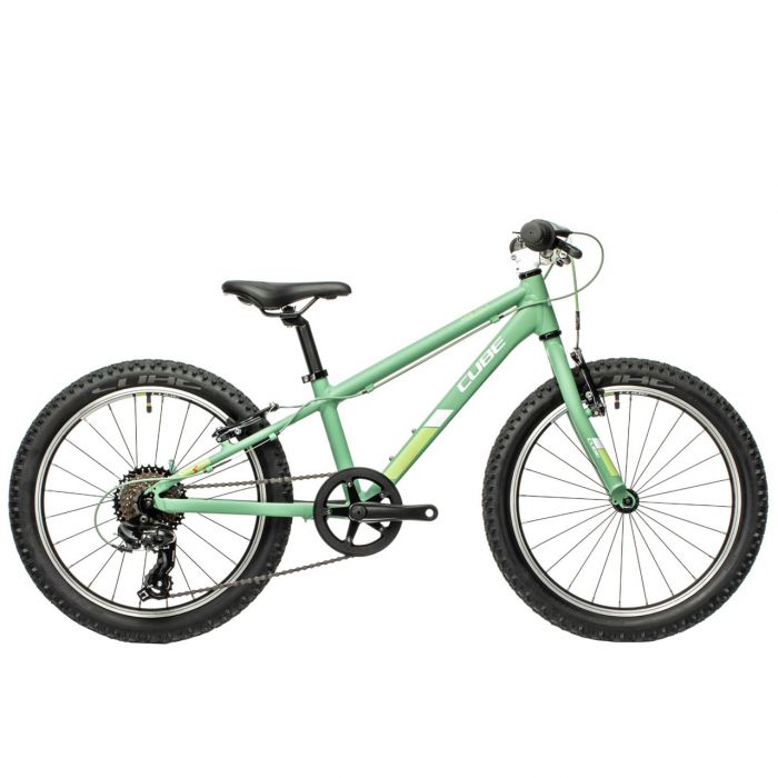 Bicicleta Copii Cube 2021 ACID 200 - 20 inch, Alb-Verde