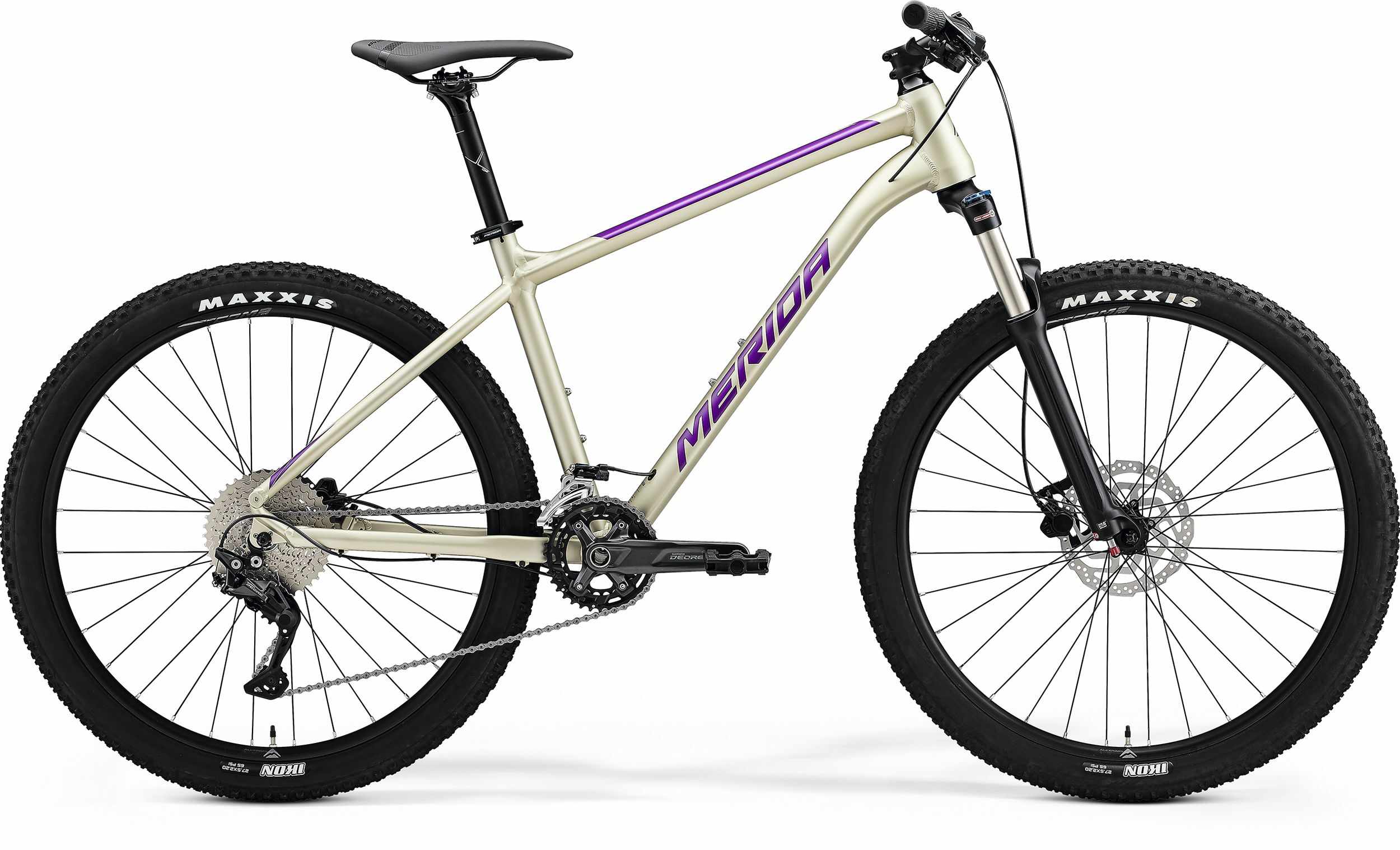 Bicicleta MTB Unisex Merida Big.Seven 300 Sampanie/Lila 22/23