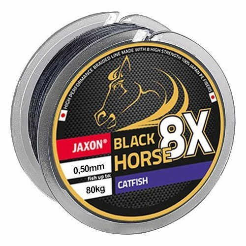 Fir Textil Black Horse PE 8X Premium 10m Jaxon (Diametru fir: 0.08 mm)