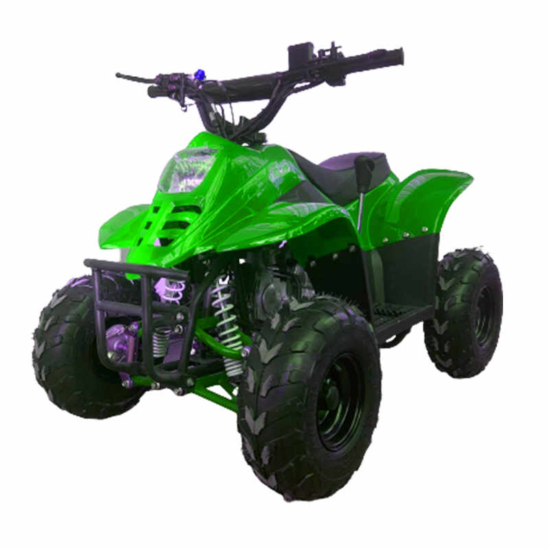 ATV motor benzina, 1+1, 110cc, 4 viteze, cutie de viteze manuala, transmisie lanț, model ATV008 Verde