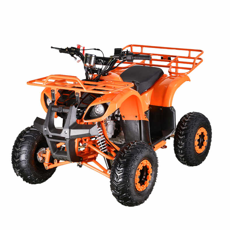ATV motor benzina, 1+1, 110cc, 4 viteze, cutie de viteze manuala, transmisie lanț, model ATV014 Orange