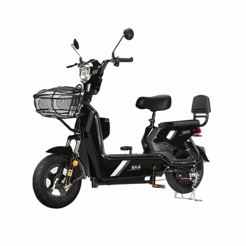 Moped cu pedale F10 baterie Lithium 20Ah Negru