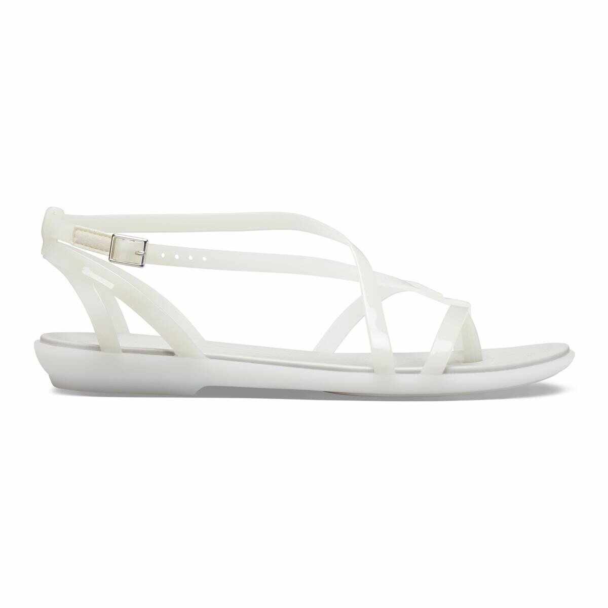 Sandale Crocs Isabella Gladiator Sandal Alb - Oyster/Pearl White
