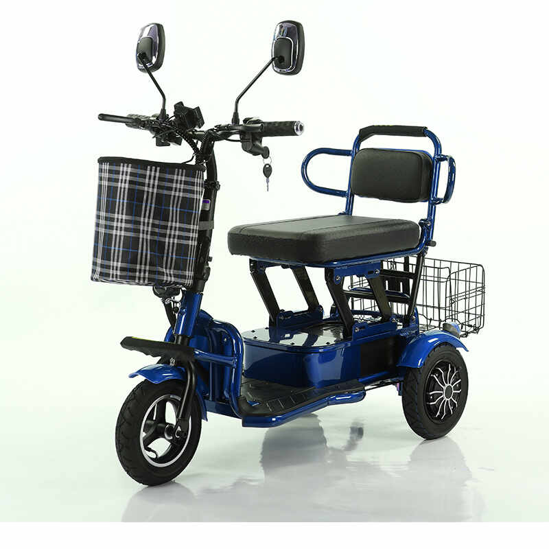 Scuter/carucior electric pentru varstnici sau persoane cu dizabilitati, model IT-E3, motor 350W, baterie 12Ah Albastru
