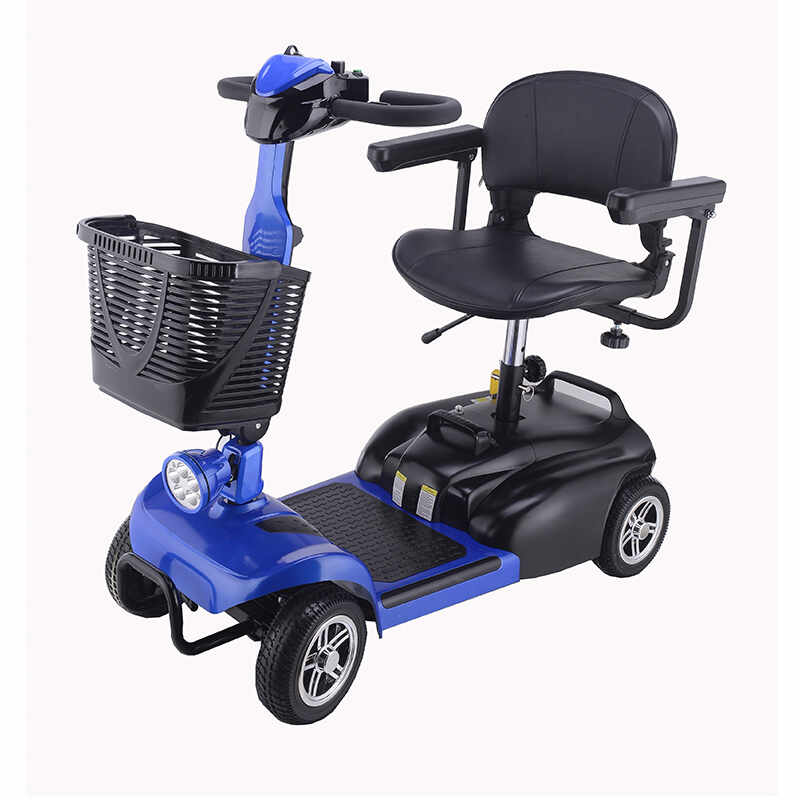 Scuter/carucior electric pentru varstnici sau persoane cu dizabilitati, model X-01, motor 180W, baterie 20Ah Albastru