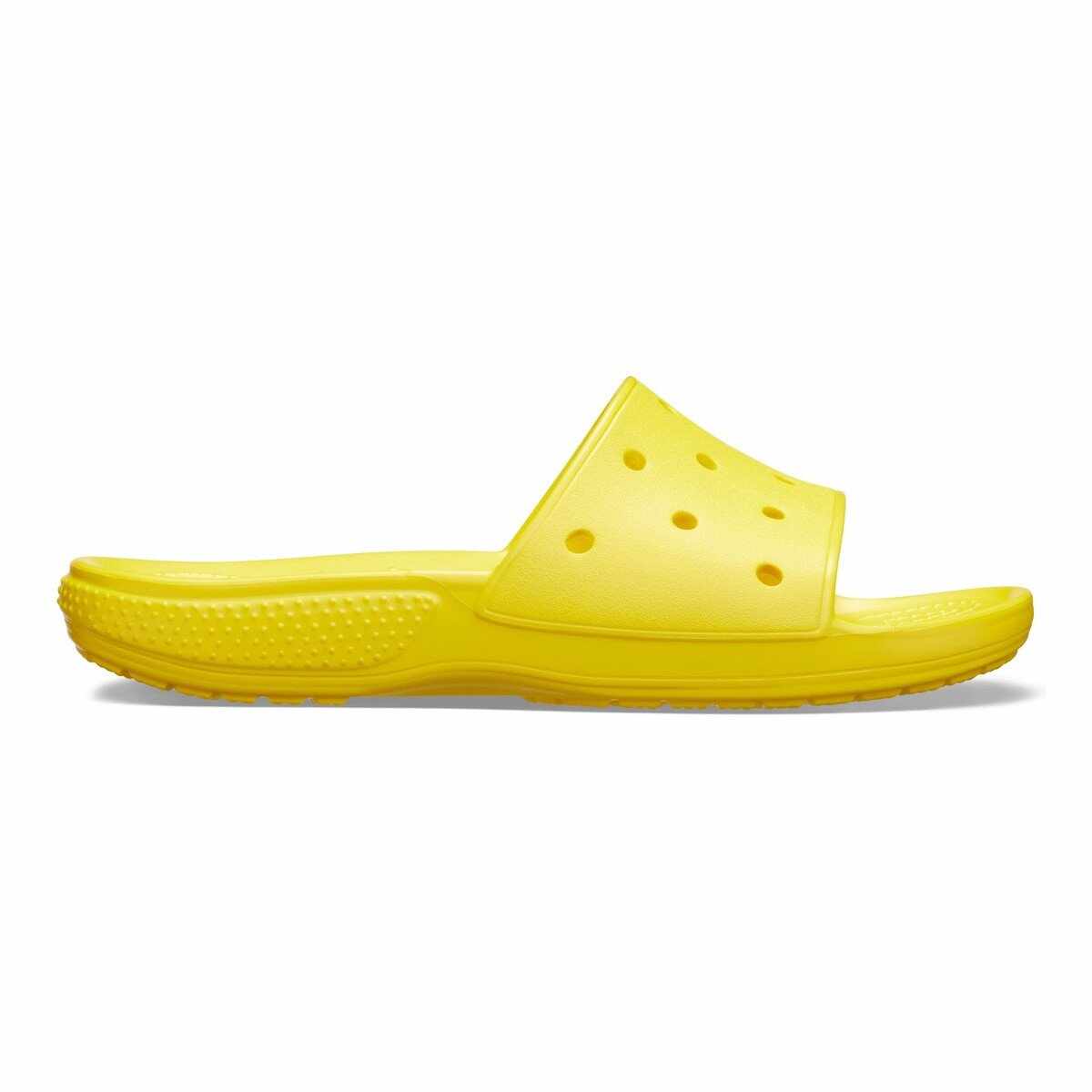 Papuci Classic Crocs Slide Iconic Crocs Comfort Galben - Lemon