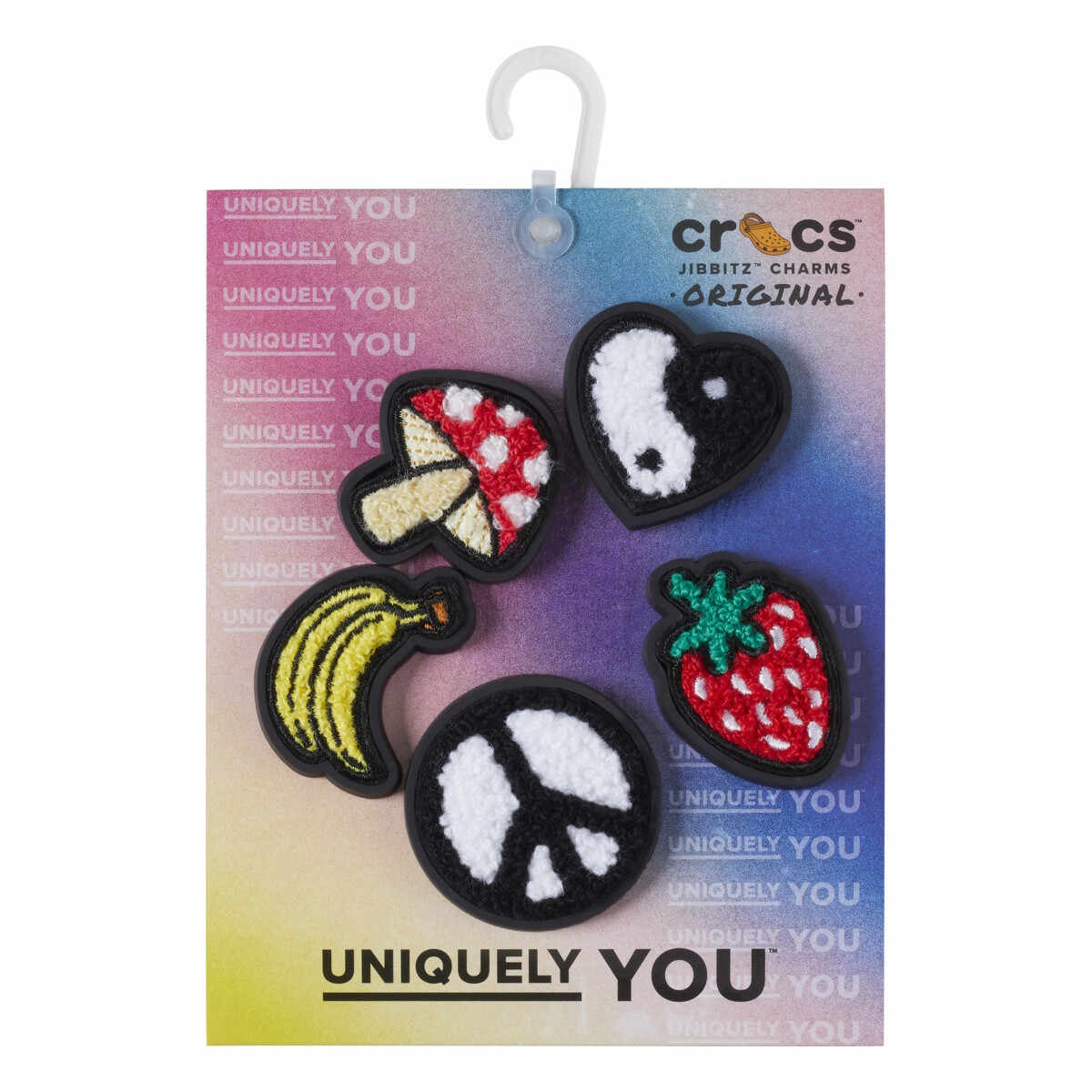 Jibbitz Crocs Peace & Love Tufted Patch 5 Pack
