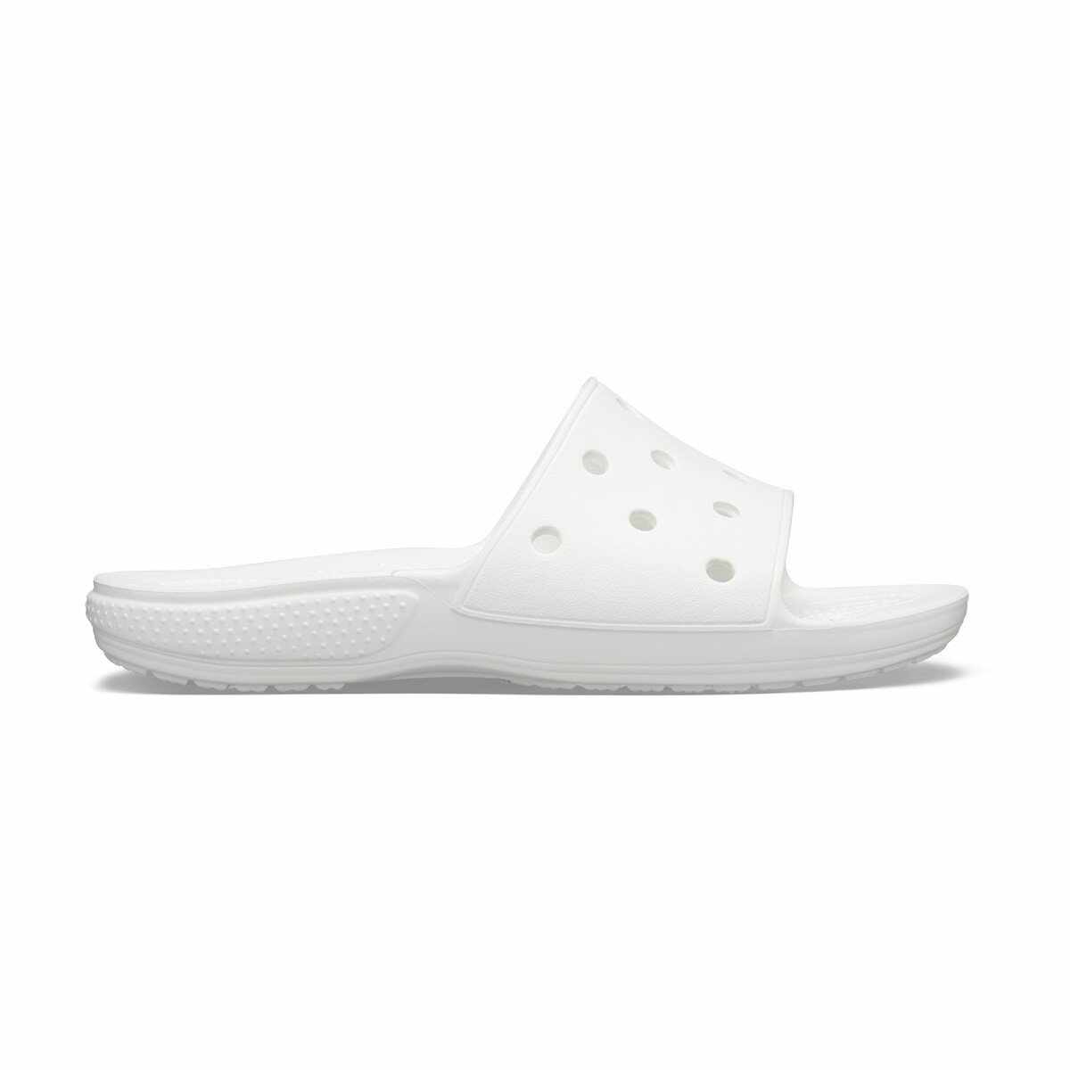 Papuci Classic Crocs Slide Iconic Crocs Comfort Alb - White