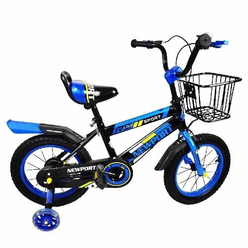 Bicicleta Go kart Newport pentru copii, 16 inch, albastru