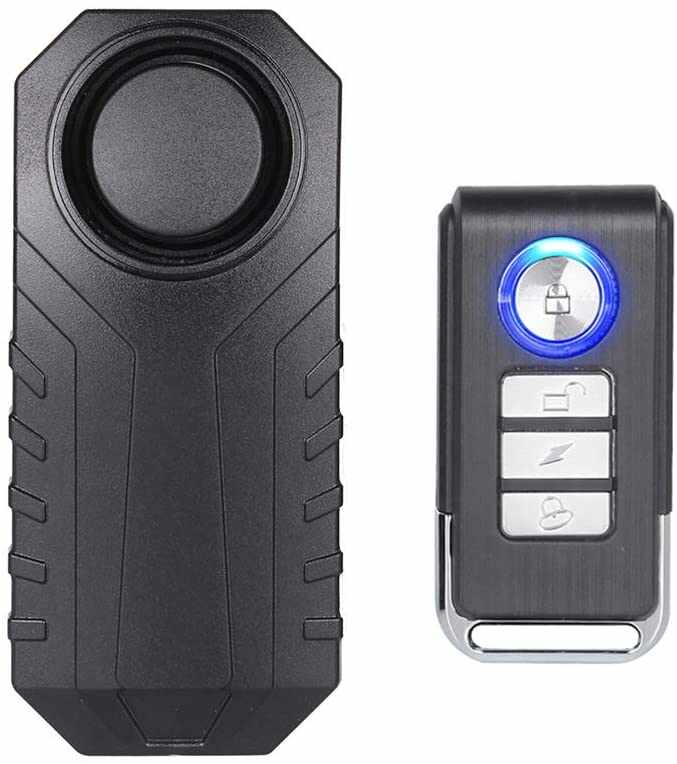 Alarma anti furt pentru biciclete si motociclete, sensor de vibratii ajustabil, impermeabila , telecomanda inclusa