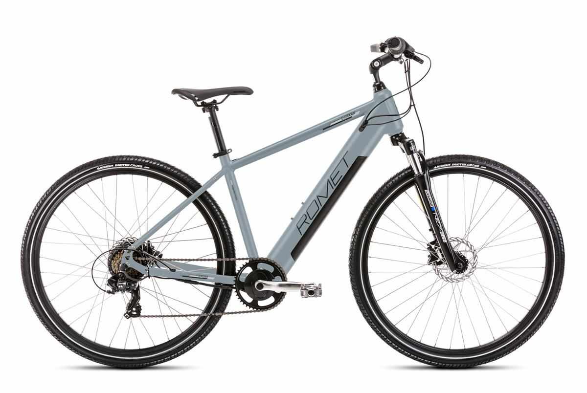 Bicicleta electrica de trekking barbati Romet Orkan 2 M RM Integrat Albastru/Negru 2023