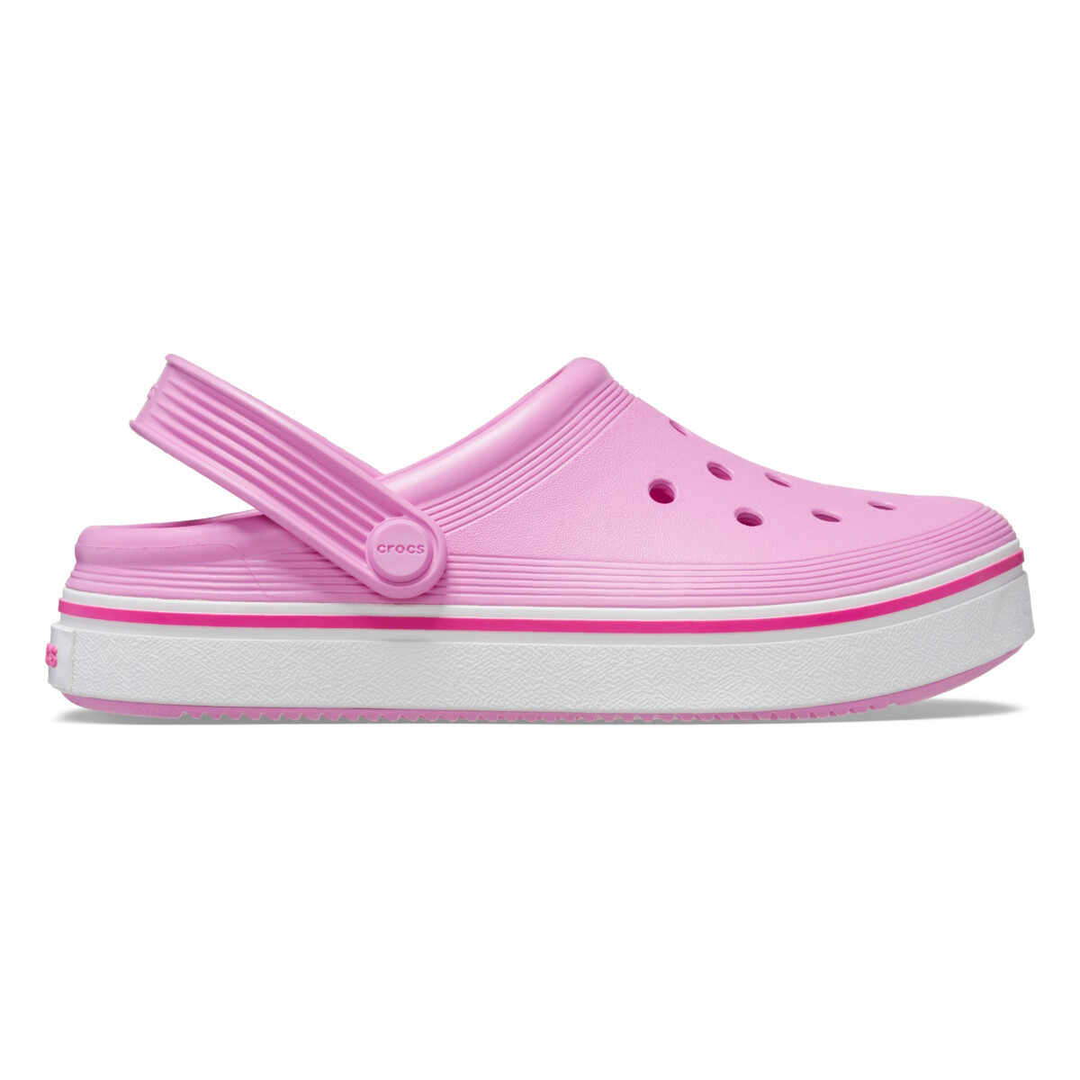 Saboți Crocs Toddler Crocband Off Court Clog Roz - Taffy Pink