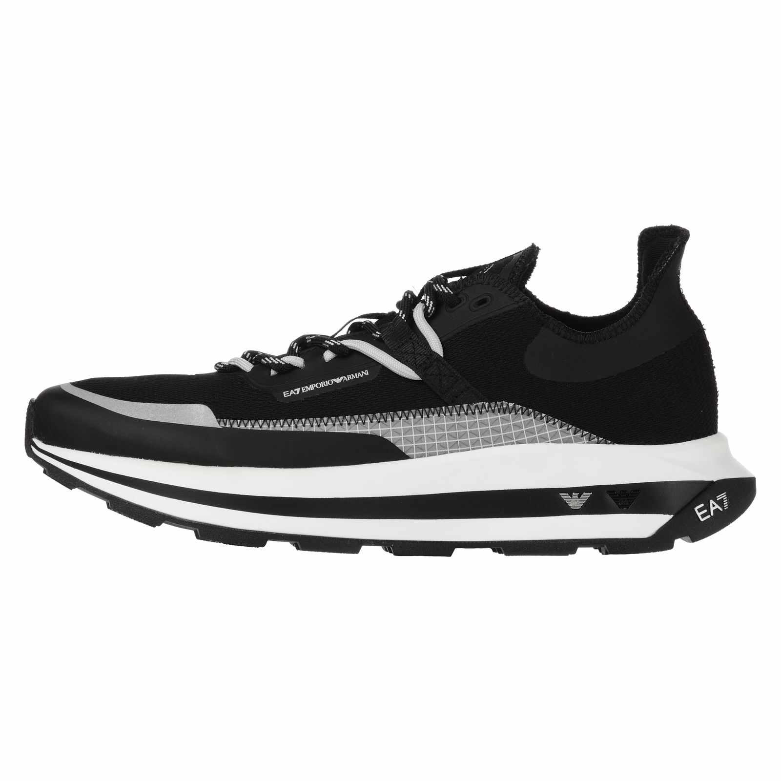 Pantofi sport EMPORIO ARMANI EA7 pentru barbati BLACK&WHITE ALTURA RIPSTOP - X8X145XK3360N763