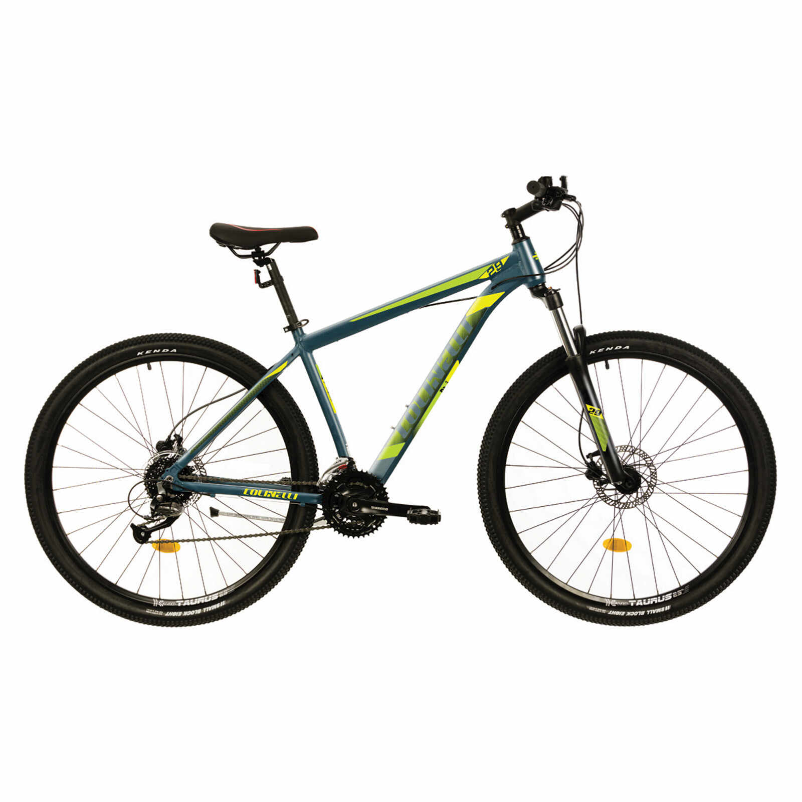 Bicicleta MTB Colinelli COL27, Marimea L, 29 inch, Verde, Schimbator Shimano Altus, 24 Viteze, Cadru Aluminiu, Frane pe Disc