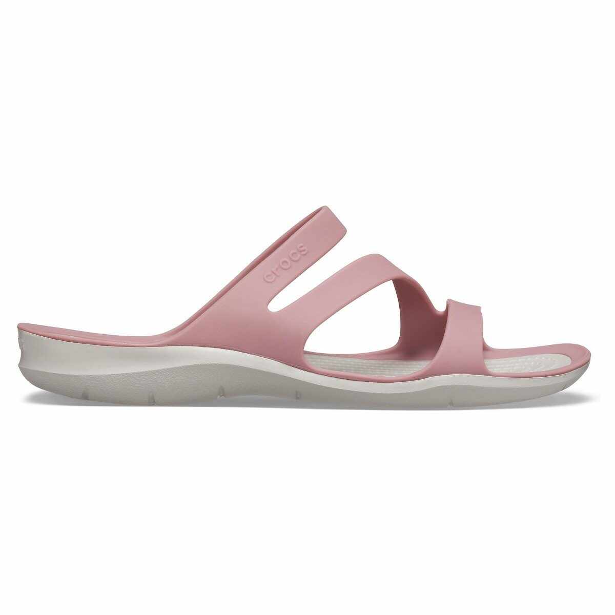 Papuci Crocs Swiftwater Sandal W Roz - Cassis/Pearl White