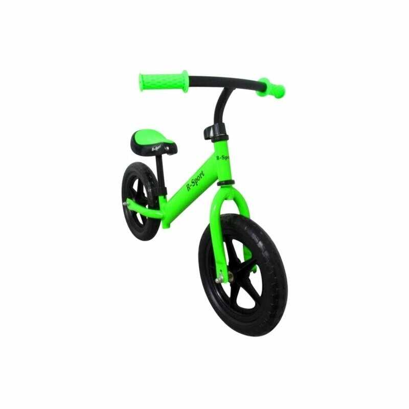 Bicicleta fara pedale cu roti din spuma EVA R-Sport R7 - Verde