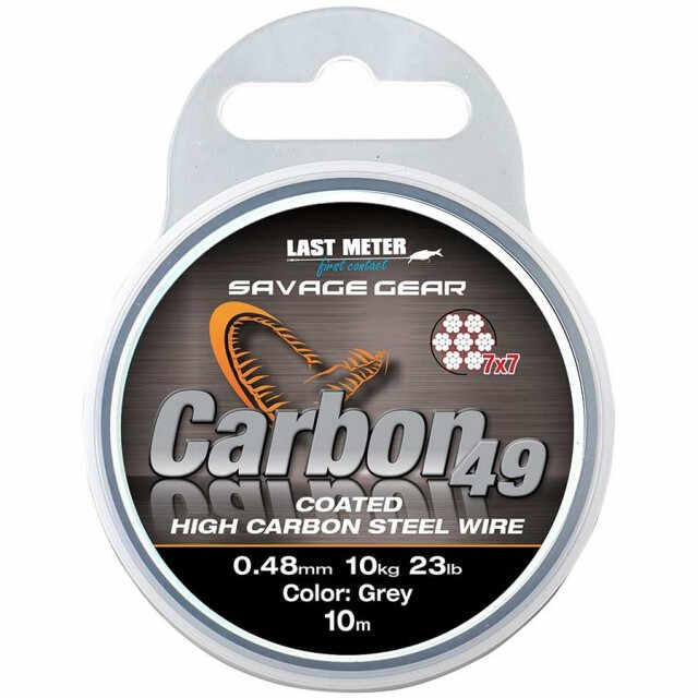 Fir din otel pentru strune Carbon49 10m Savage Gear (Diametru fir: 0.70 mm)