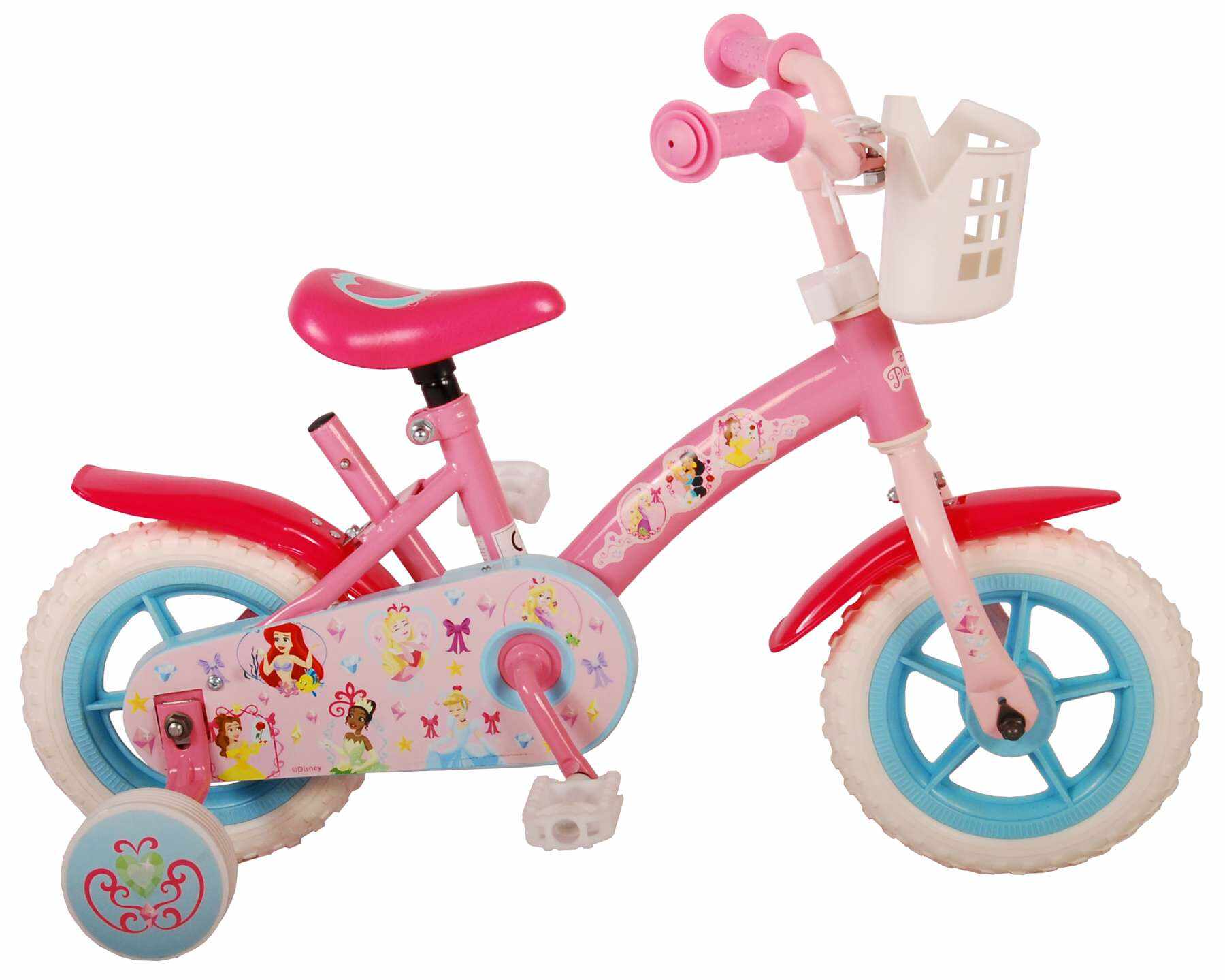 Bicicleta pentru copii Disney Princess, 10 inch, culoare roz, fara frana