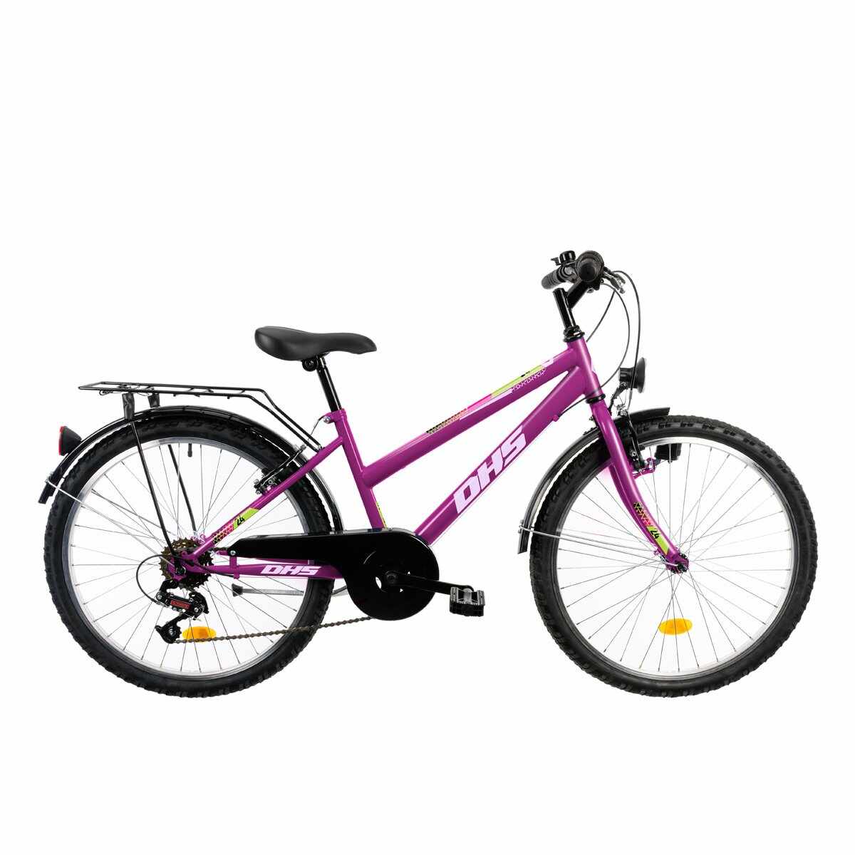 Bicicleta Copii Dhs Terrana 2414 - 24 Inch, Violet