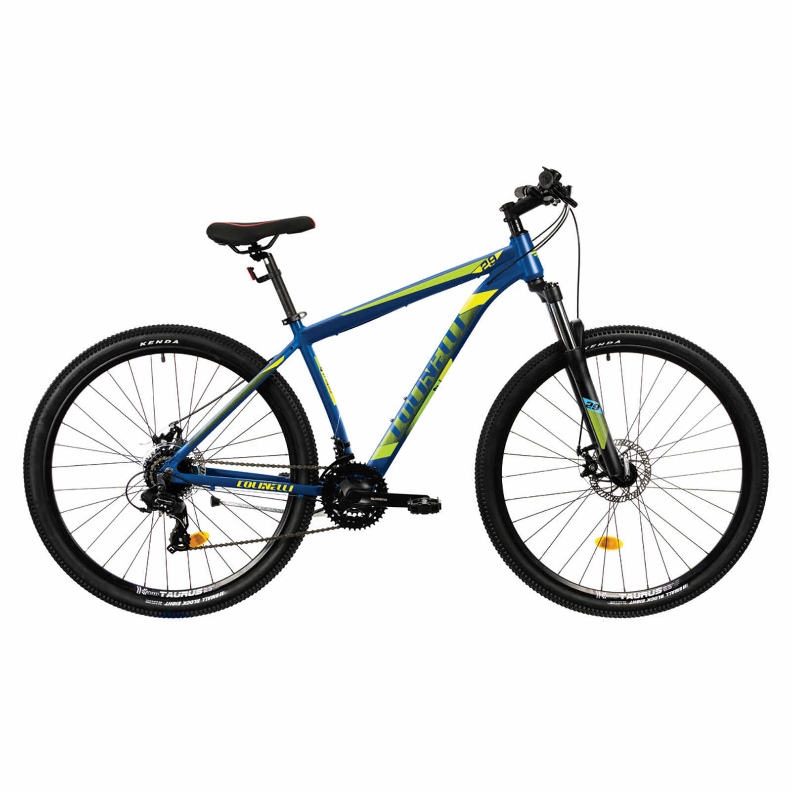 Bicicleta MTB Colinelli COL25, Marimea L, 29 inch, Albastru, Schimbator Shimano ST-EF500 EZ-FIRE PLUS, 24 Viteze, Cadru Aluminiu, Frane pe Disc