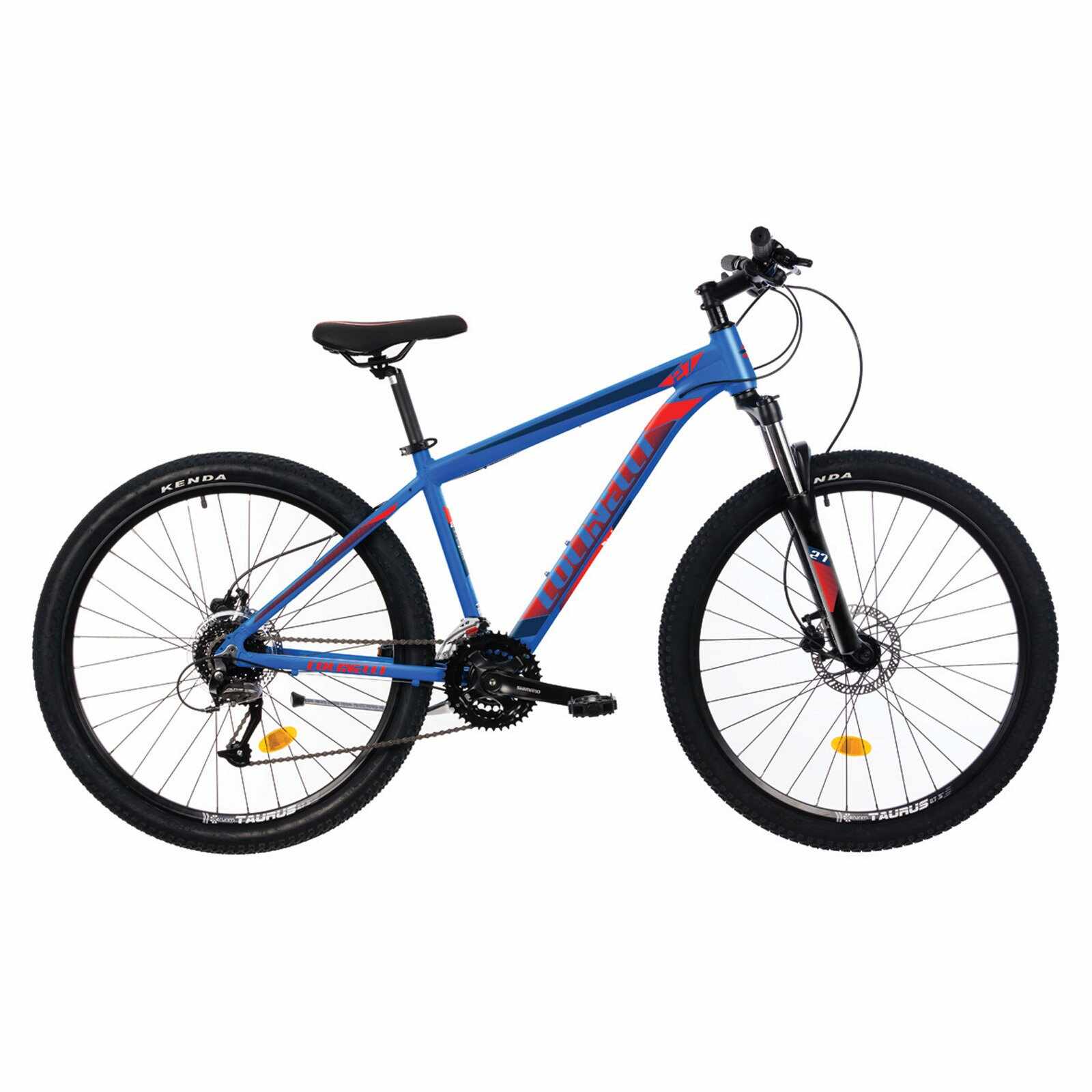 Bicicleta MTB Colinelli COL27, Marimea M, 27.5 inch, Albastru, Schimbator Shimano Altus, 24 Viteze, Cadru Aluminiu, Frane pe Disc