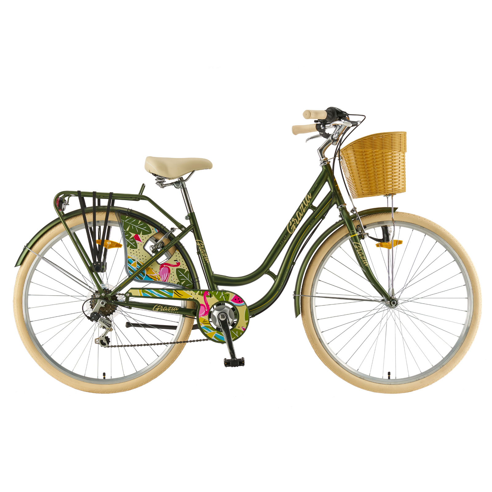 Bicicleta Oras Polar Grazia 6s - 28 inch, M, Verde