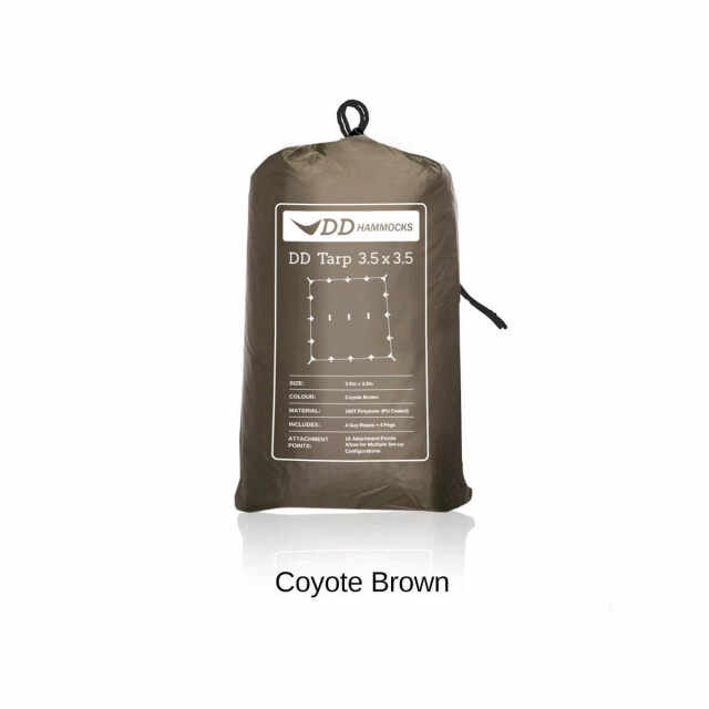 Tenda 3.5×3.5 Prelata Coyote Brown DDHammocks - 0707273931597