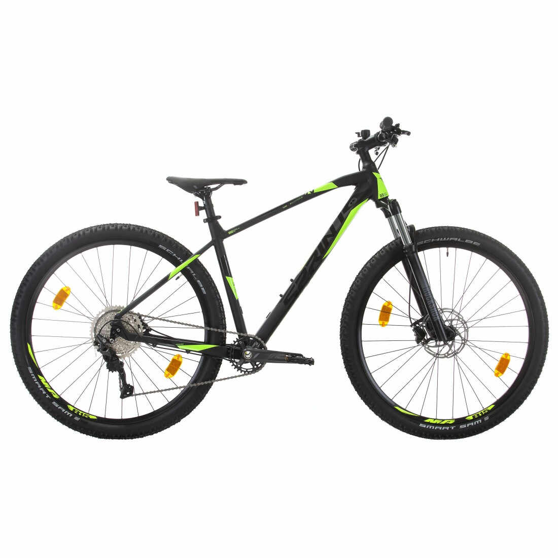 Bicicleta MTB Sprint Apolon Pro 29 Negru Mat Verde Neon 520 mm