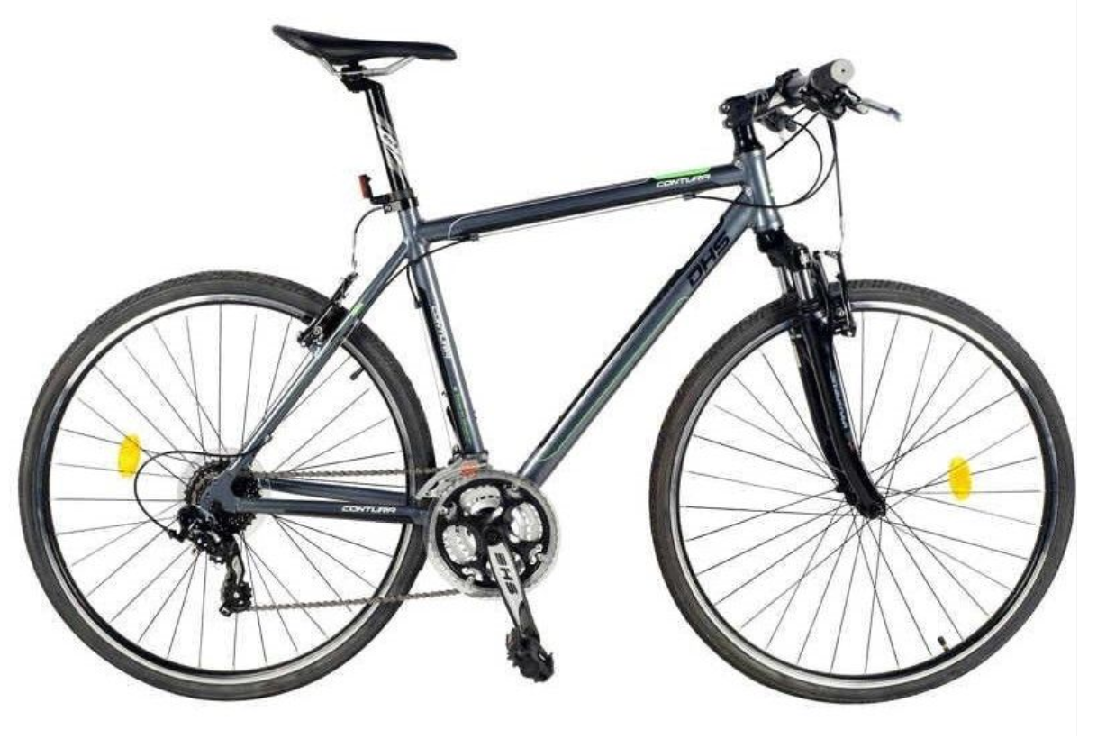 Bicicleta Oras Contura 2865 - 28 Inch, L, Gri-Rosu