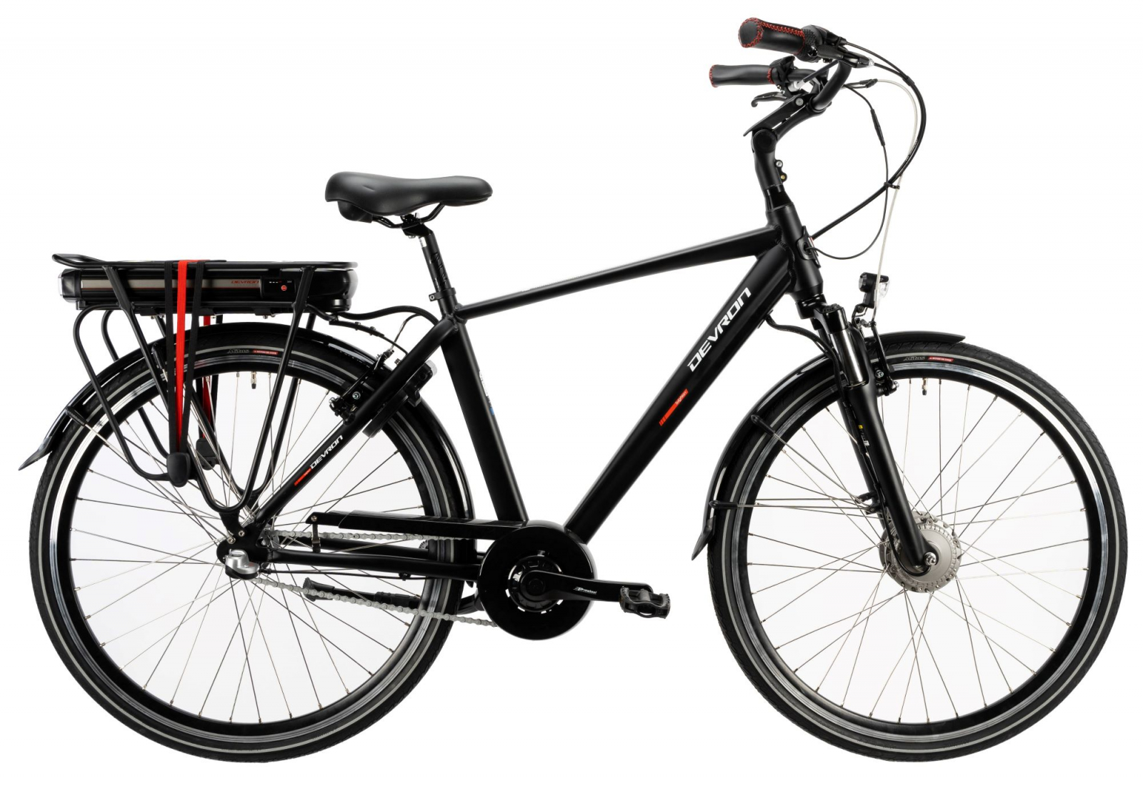Bicicleta Electrica Devron 28125 - 28 Inch, L, Negru