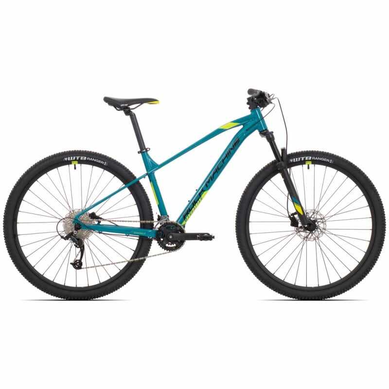 Bicicleta Rock Machine Manhattan 90-29 3 29 Albastru Petrol Negru Verde Neon XL-21