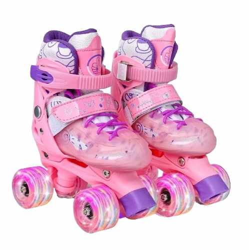 Role Go Kart Anda pentru fete masuri reglabile 34-36, roz