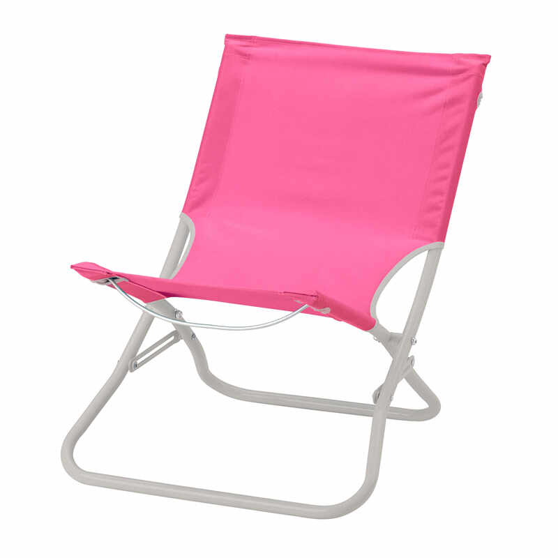 Scaun pliabil pentru gradina/plaja, 86 x 54 cm, Roz