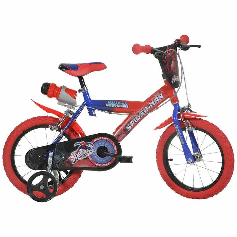 Bicicleta pentru copii Spiderman, 16 inch, 5-7 ani, maxim 60 kg