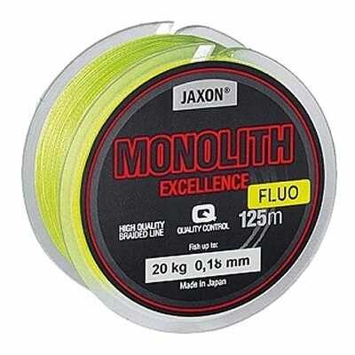 Fir textil Monolith Excellence fluo 125m Jaxon (Diametru fir: 0.12 mm, Culoare fir: fluo)