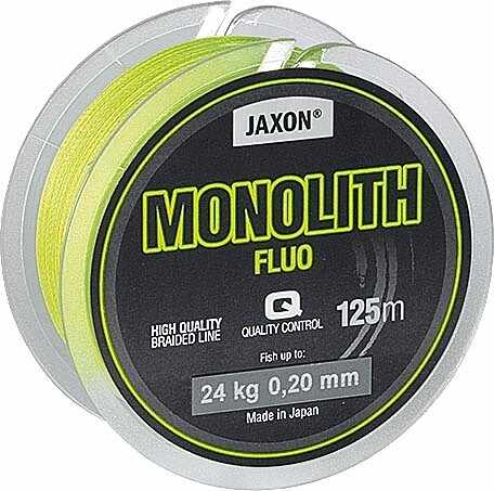 Fir textil Monolith Fluo 125m Jaxon (Diametru fir: 0.20 mm)