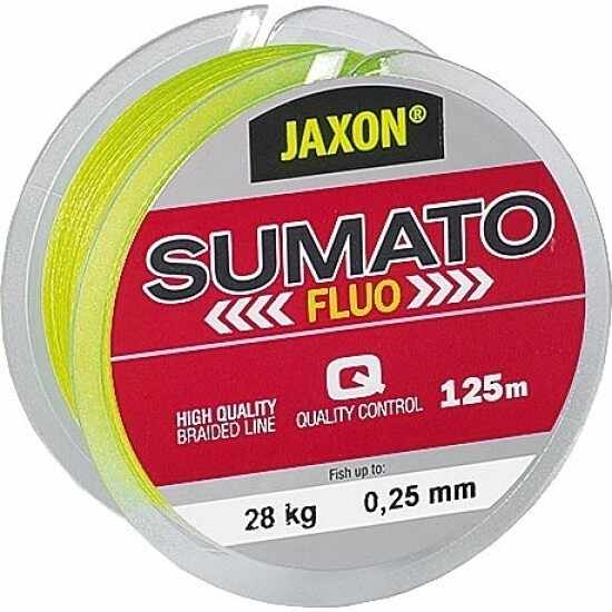 Fir textil Sumato Fluo 125m Jaxon (Diametru fir: 0.28 mm)