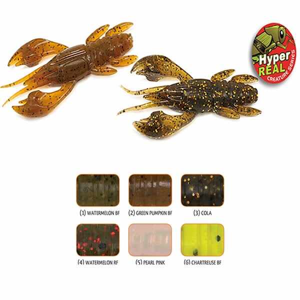 Shad ULC Crayfish Chartreuse BF 5.3cm/1.7gr, 8buc/plic Rapture