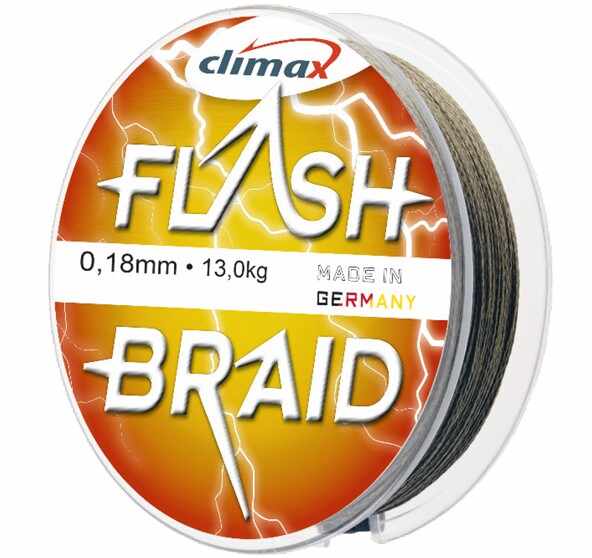 Fir textil Climax Flash Braid, verde, 100m (Diametru fir: 0.35 mm)