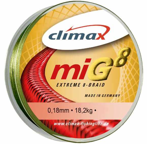 Fir Textil Climax MIG 8, verde, 135m (Diametru fir: 0.12 mm)