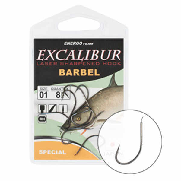 Carlige Excalibur Barbel Special, 8buc (Marime: 12)