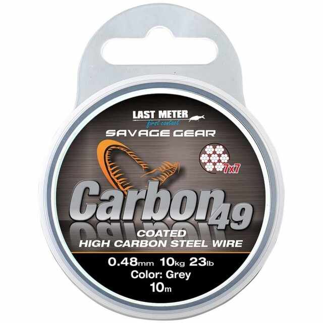 Fir din otel pentru strune Carbon49 10m Savage Gear (Diametru fir: 0.60 mm)