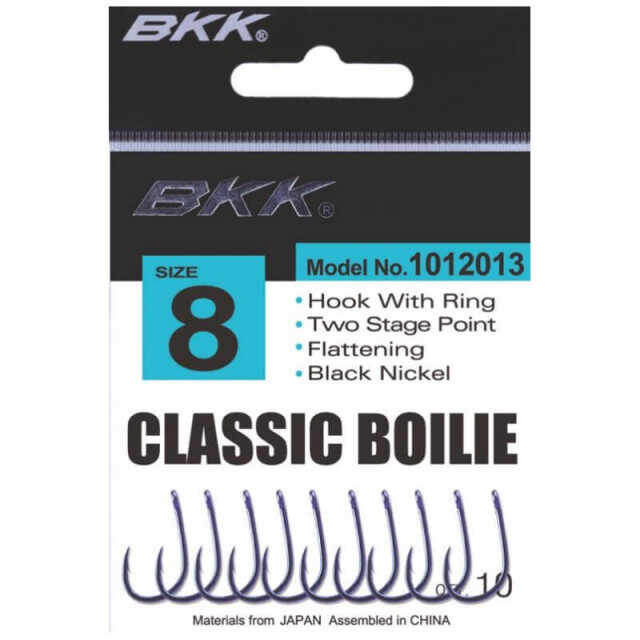 Carlige BKK Classic Boilie Diamond, Black Nickel (Marime Carlige: Nr. 4)