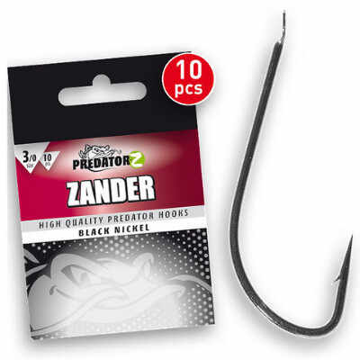 Carlige Carp Zoom Predator-Z Zander, 10 bc (Marime Carlige: Nr. 4/0)