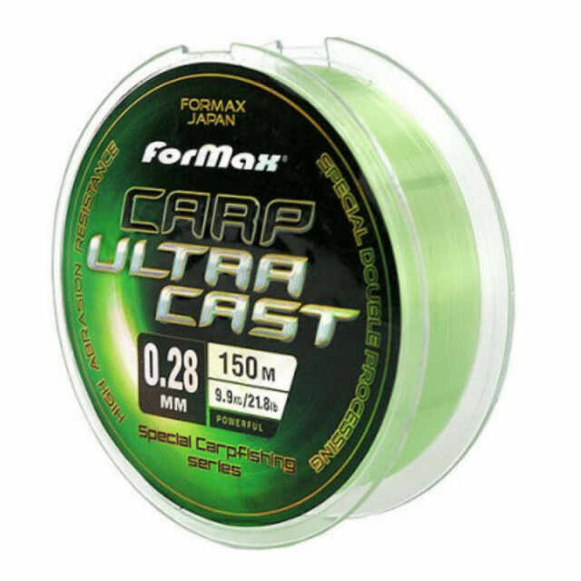 Fir Monofilament Formax Carp Ultracast, verde deschis, 300m (Diametru fir: 0.12 mm)